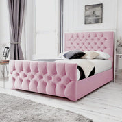 Conwy Tufted Button Headboard Fabric Upholstered Bed Frame