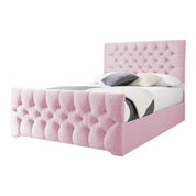 Conwy Tufted Button Headboard Fabric Upholstered Bed Frame
