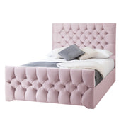 Conwy Tufted Button Headboard Fabric Upholstered Bed Frame