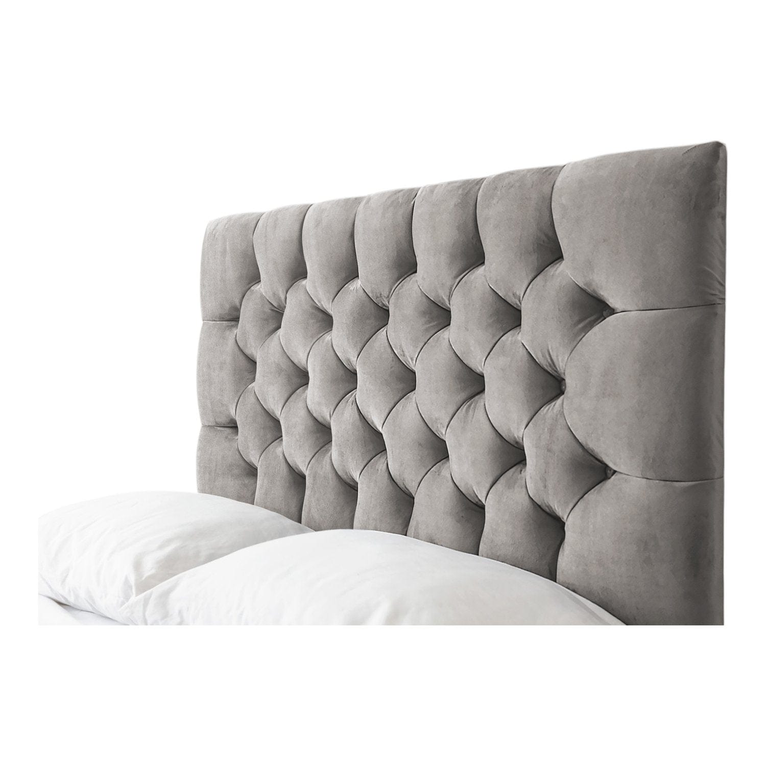 Conwy Tufted Button Headboard Fabric Upholstered Bed Frame