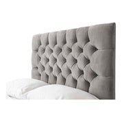 Conwy Tufted Button Headboard Fabric Upholstered Bed Frame