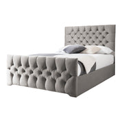 Conwy Tufted Button Headboard Fabric Upholstered Bed Frame