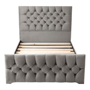 Conwy Tufted Button Headboard Fabric Upholstered Bed Frame