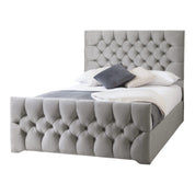Conwy Tufted Button Headboard Fabric Upholstered Bed Frame