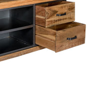 Cork 140cm Industrial Metal & Wood TV Media Unit