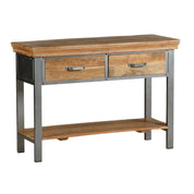 Cork Wooden 2 Drawer Console Table