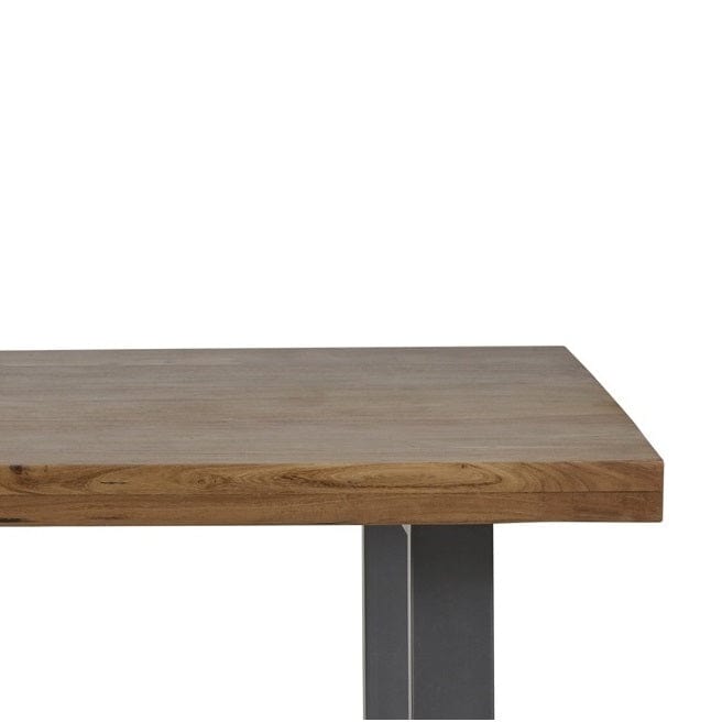 Cork Wooden & Metal Legs Industrial 160cm Dining Table