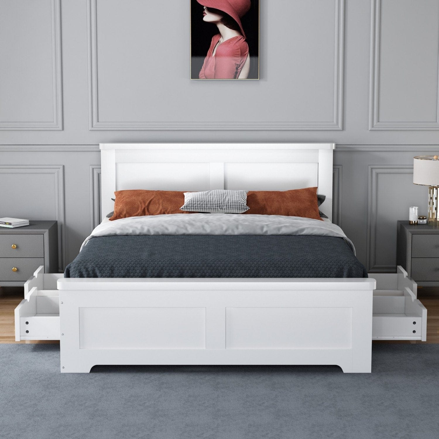 Cromarty Wooden Storage Bed Frame
