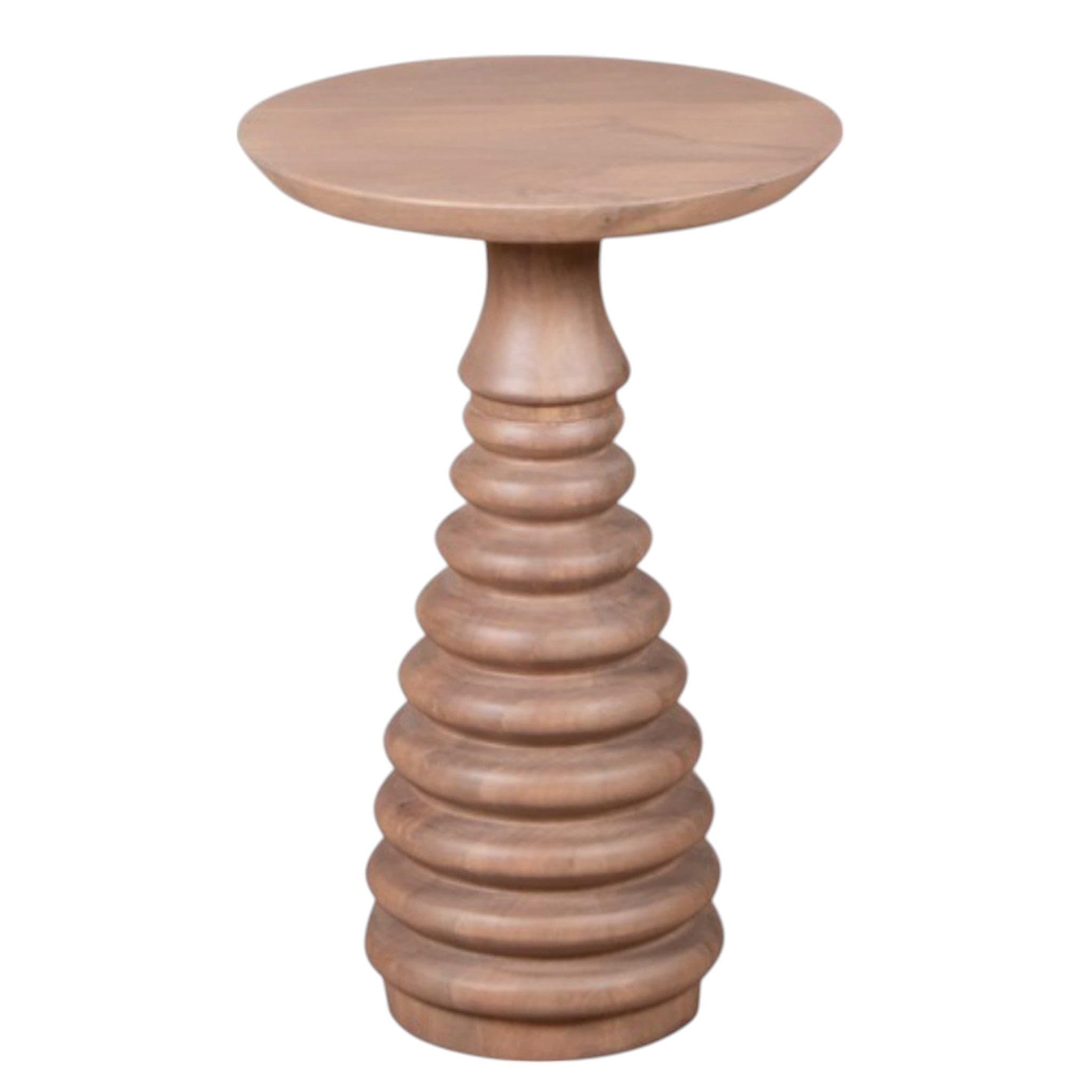 Dingle Solid Wooden Carved Side Table
