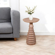 Dingle Solid Wooden Carved Side Table