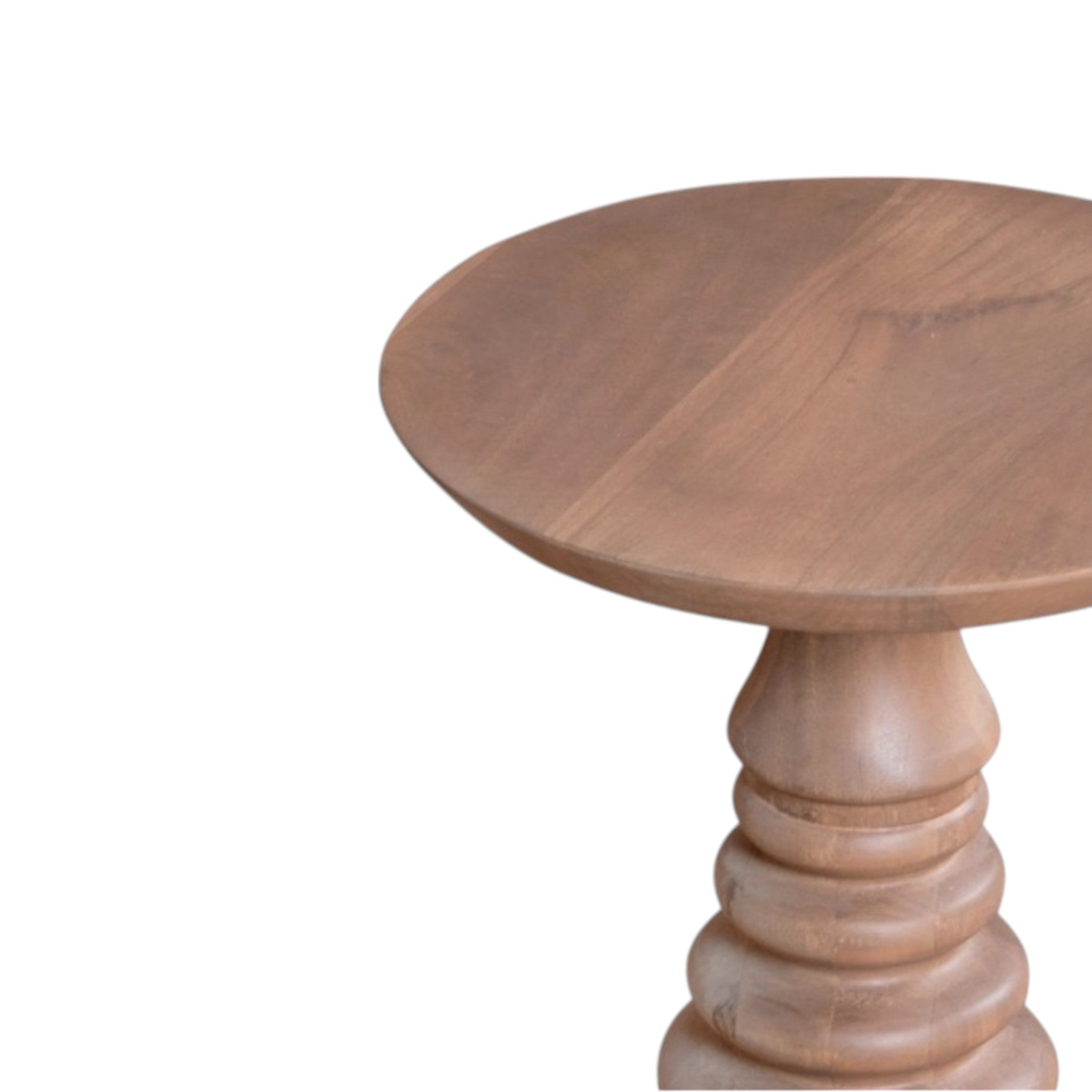 Dingle Solid Wooden Carved Side Table