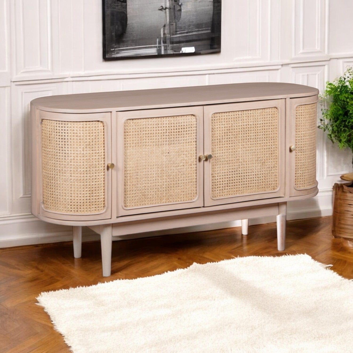Dingle Wooden 4 Doors 140cm Sideboard