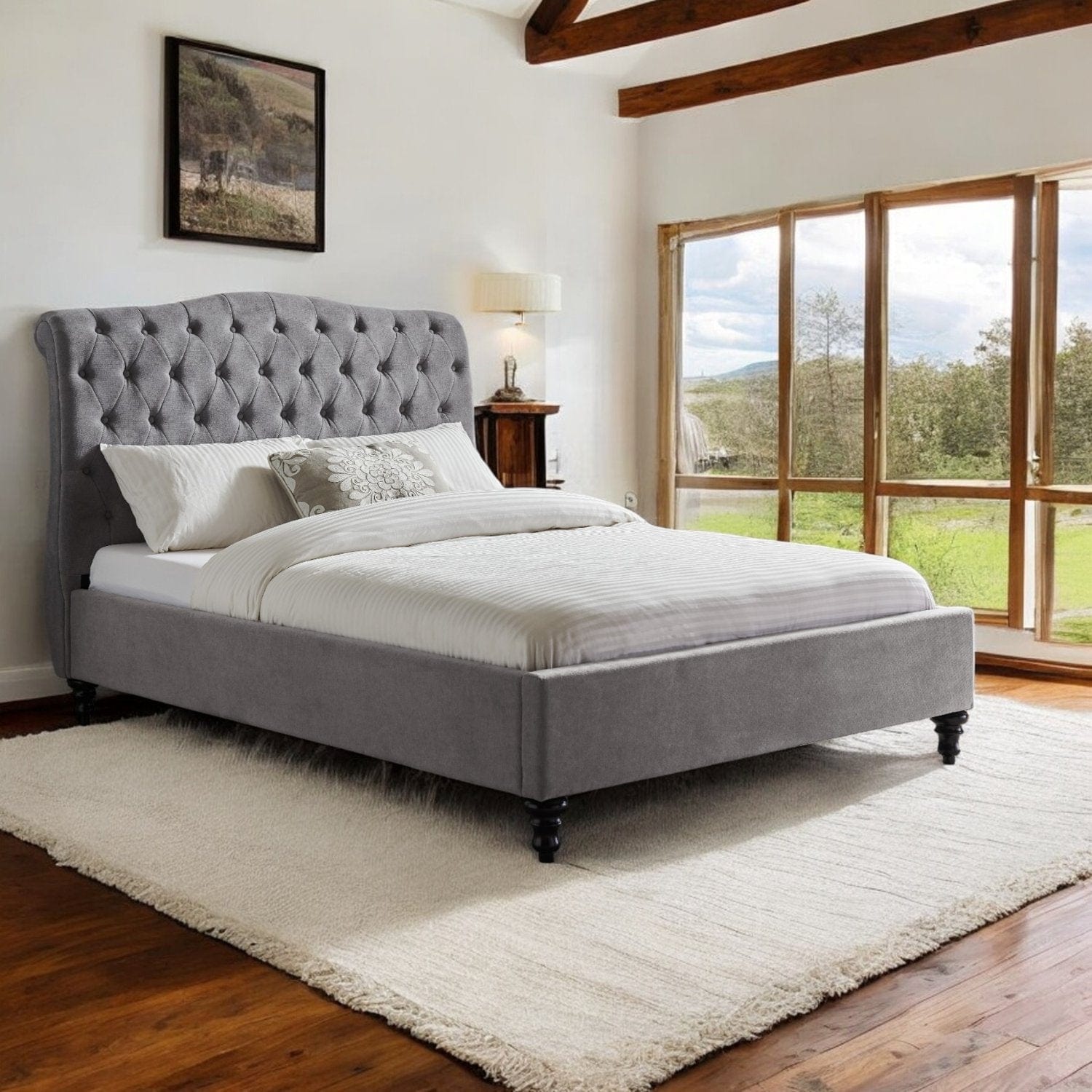  Single 3ft - 90x190cm Disley Upholstered Bed Frame