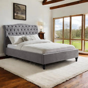Light Grey / Single 3ft - 90x190cm Disley Upholstered Bed Frame