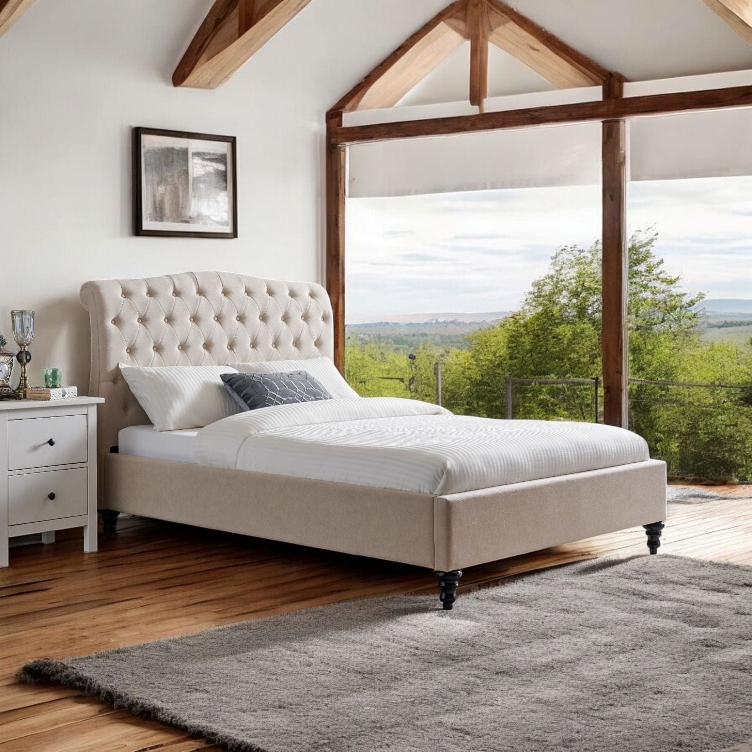  Single 3ft - 90x190cm Disley Upholstered Bed Frame