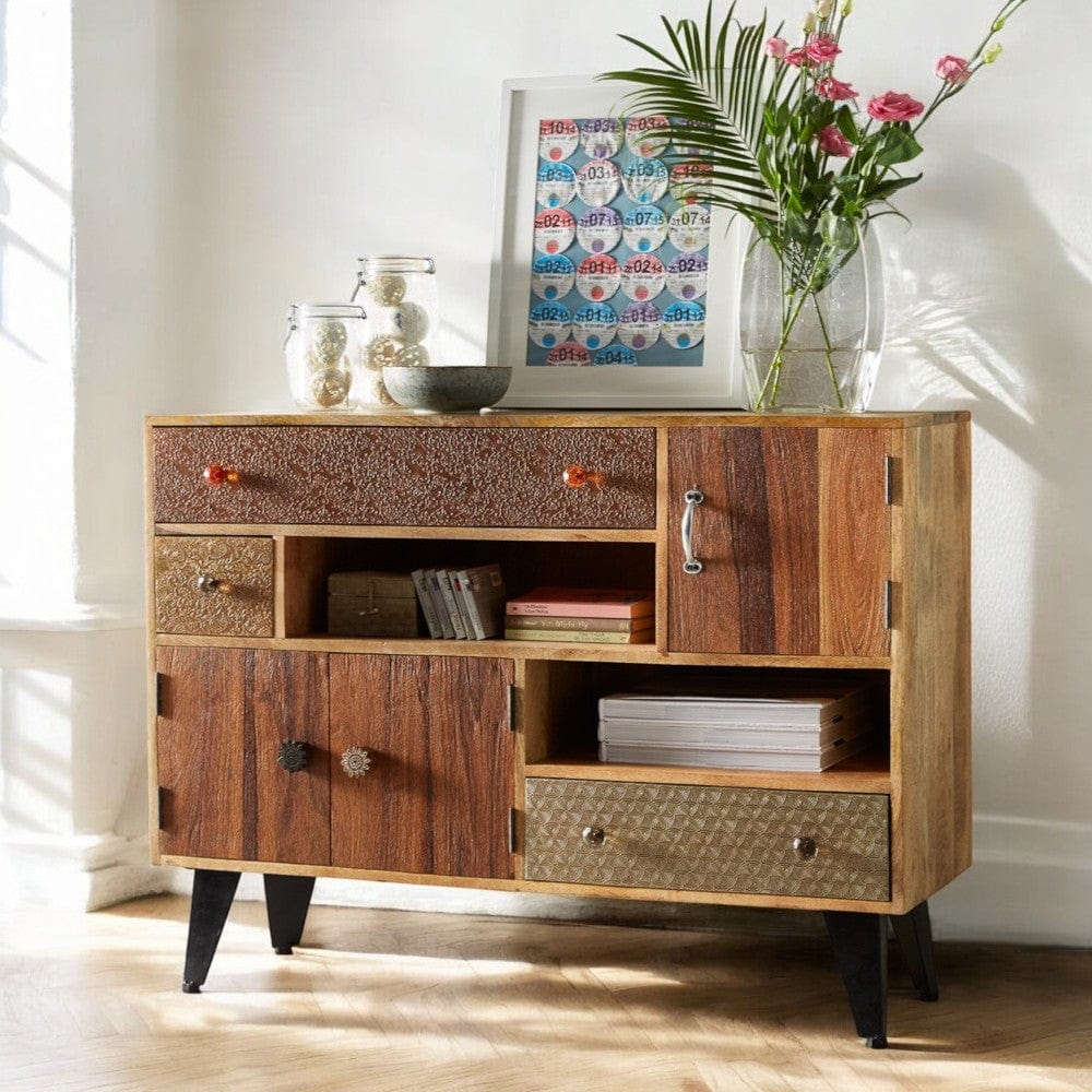 Donegal Wooden 3 Doors & 3 Drawers 120cm Sideboard