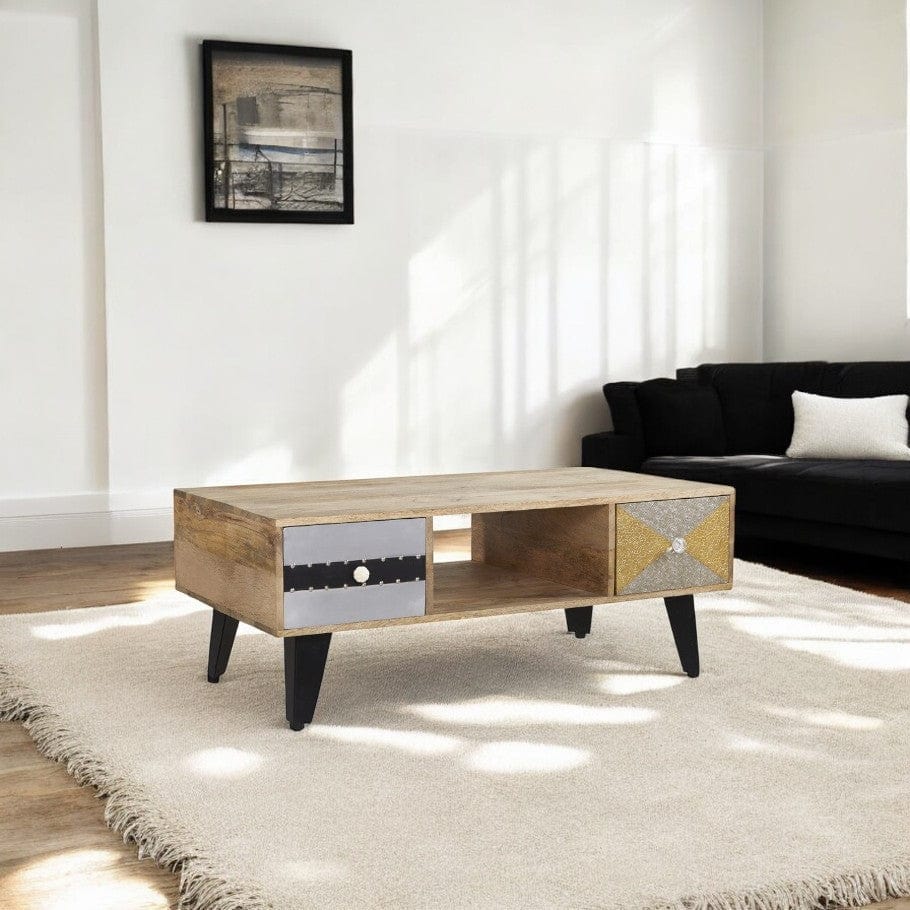 Donegal Wooden 4 Drawer Coffee Table