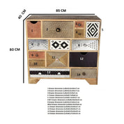 Donegal Wooden Chest of 14 Drawers