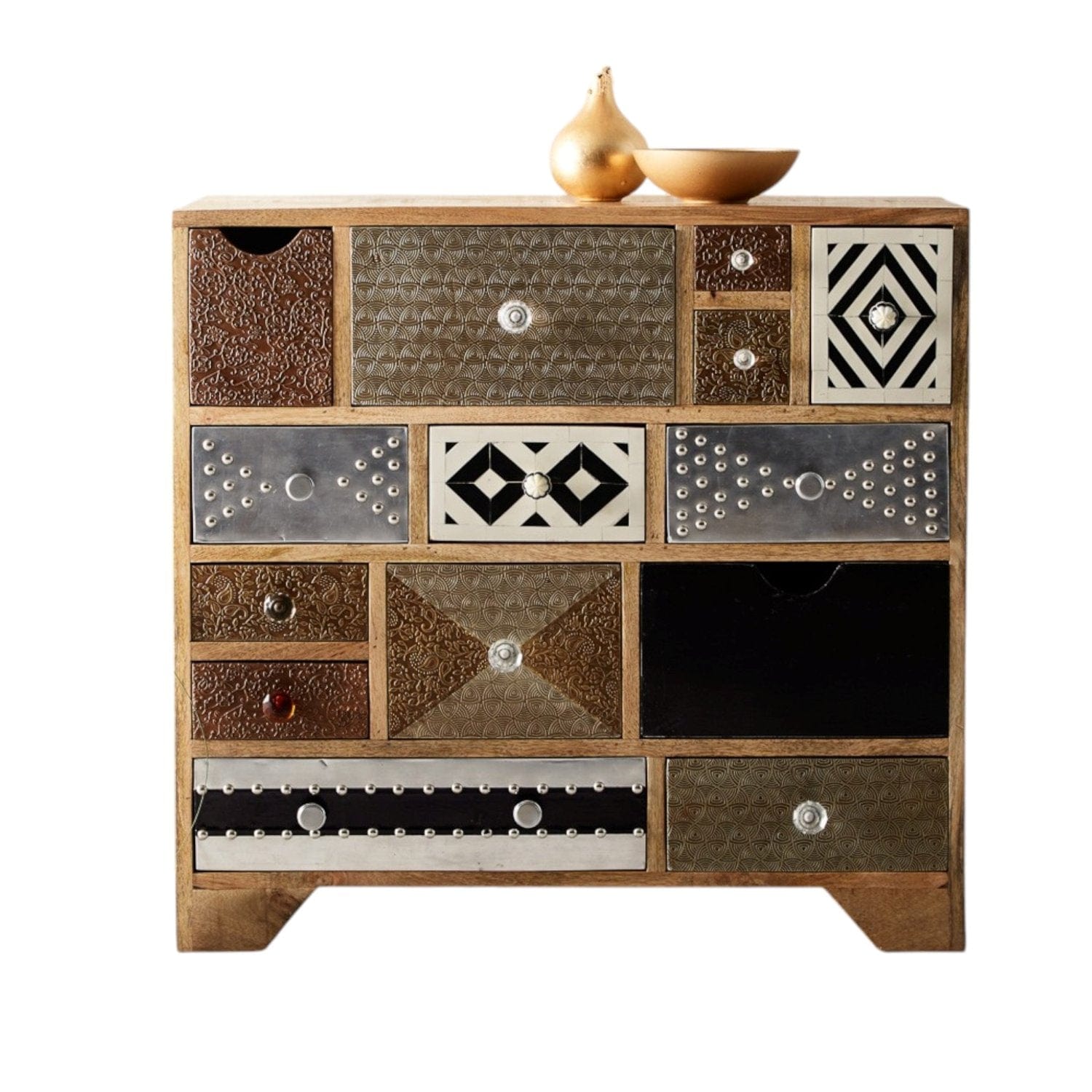 Donegal Wooden Chest of 14 Drawers