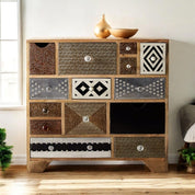 Donegal Wooden Chest of 14 Drawers