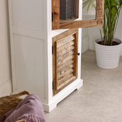 Doonbeg Narrow Wooden Cabinet Bookcase