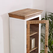 Doonbeg Narrow Wooden Cabinet Bookcase