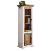 Doonbeg Narrow Wooden Cabinet Bookcase