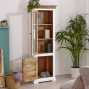 Doonbeg Narrow Wooden Cabinet Bookcase