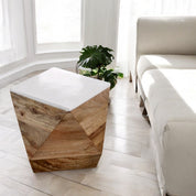 Doonbeg Solid Wooden Shaped Side Table