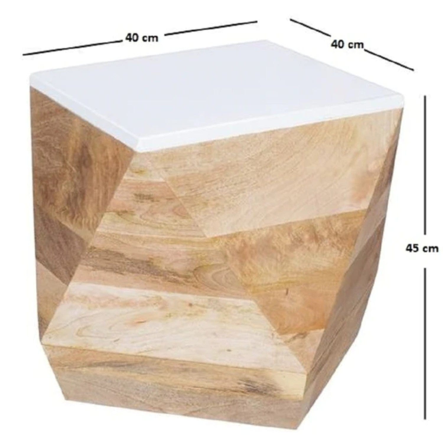 Doonbeg Solid Wooden Shaped Side Table