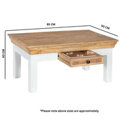 Doonbeg Wooden 1 Drawer Coffee Table