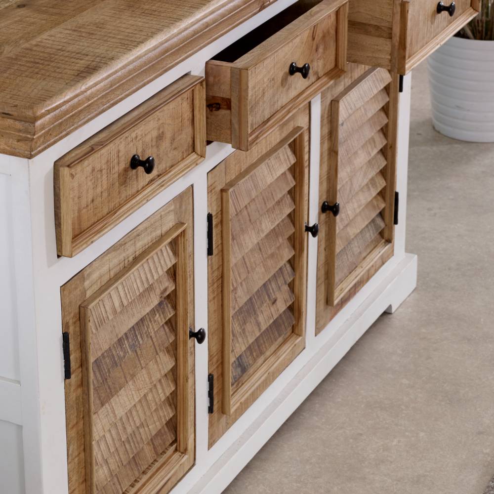 Doonbeg Wooden 3 Drawers & 3 Doors 140cm Sideboard