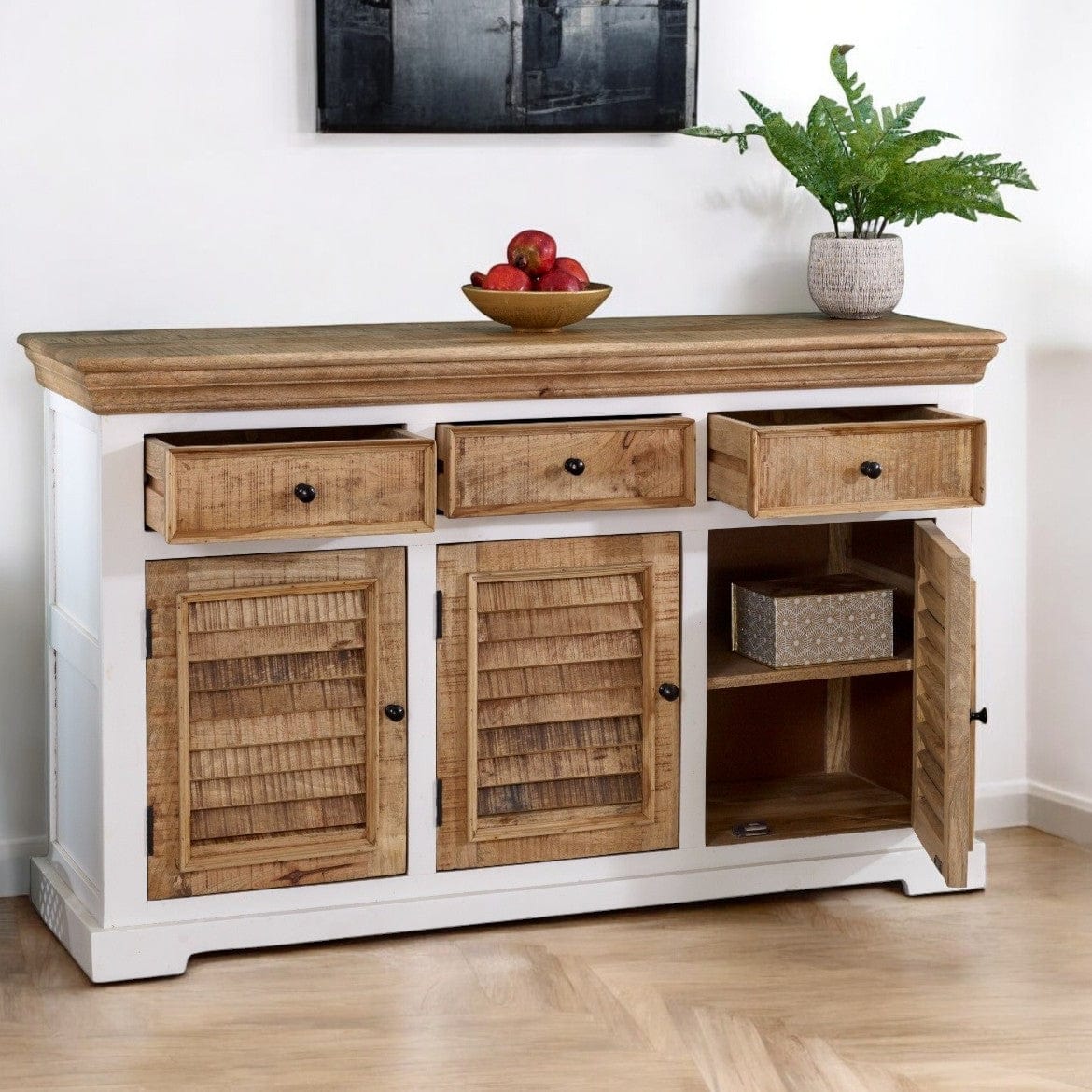 Doonbeg Wooden 3 Drawers & 3 Doors 140cm Sideboard