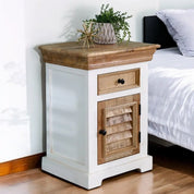 Doonbeg Wooden Bedside Table Cabinet