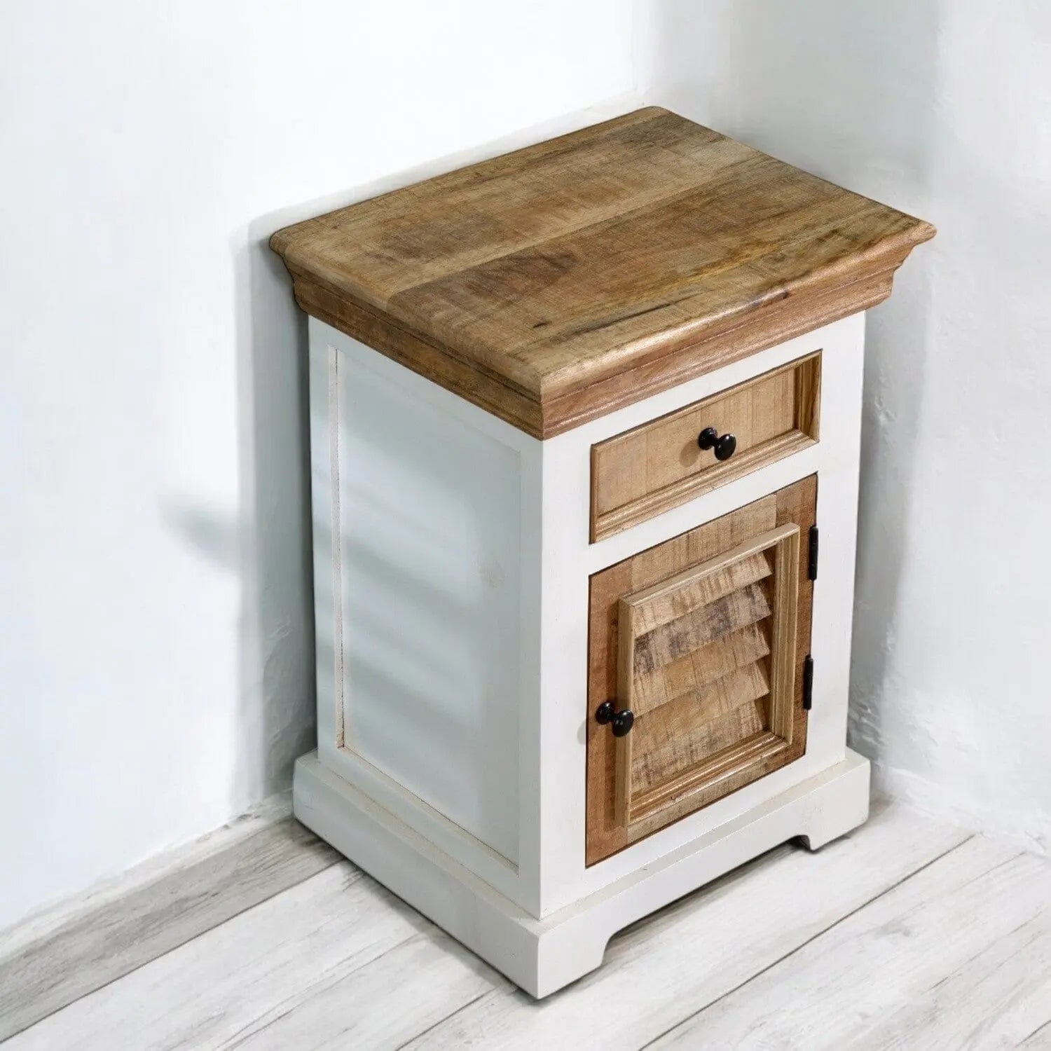Doonbeg Wooden Bedside Table Cabinet