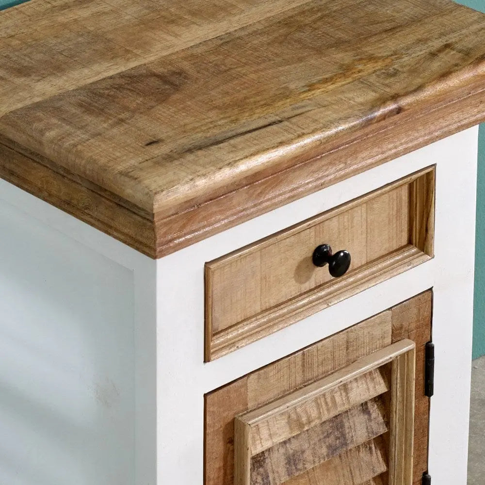 Doonbeg Wooden Bedside Table Cabinet