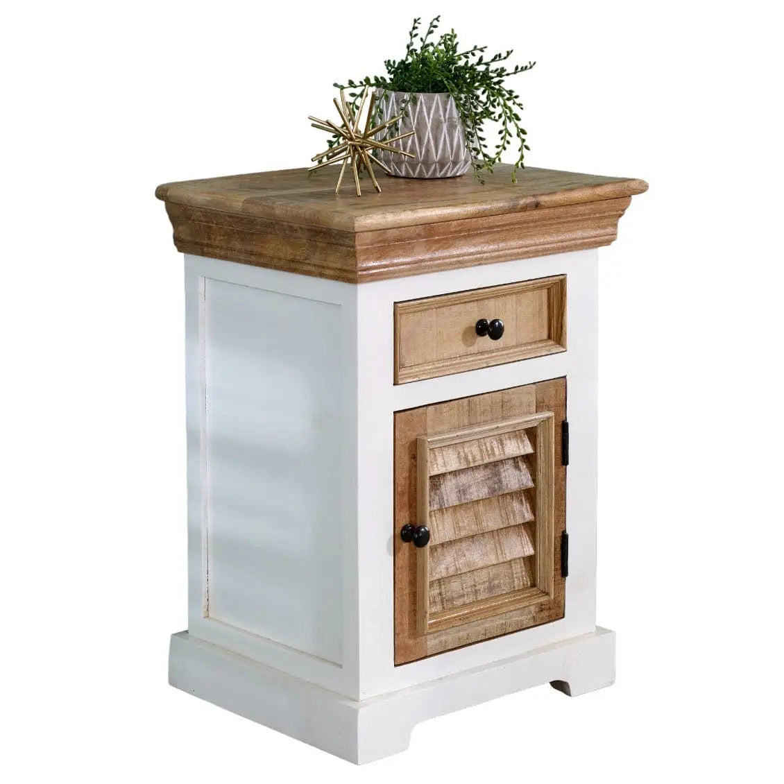 Doonbeg Wooden Bedside Table Cabinet