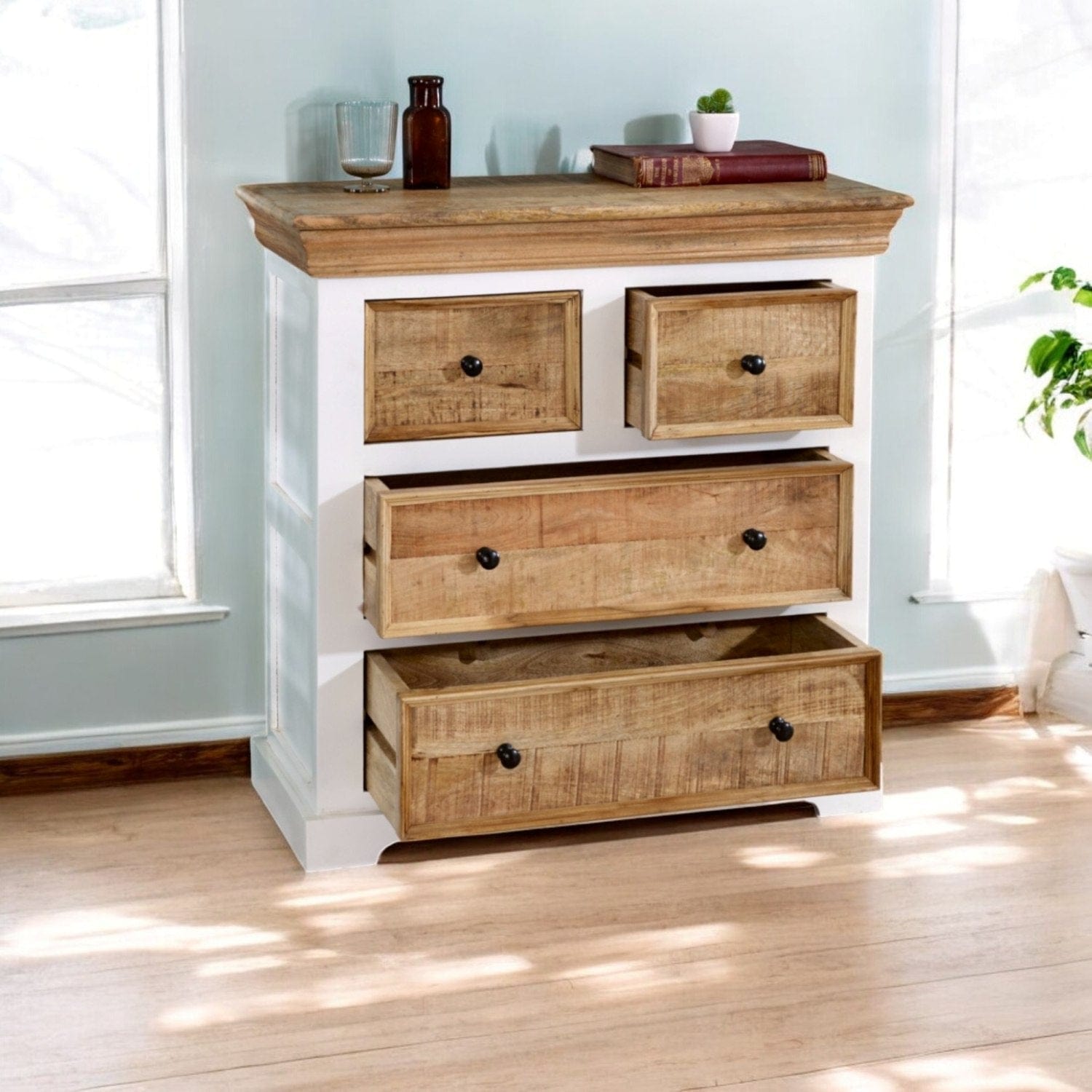 Doonbeg Wooden Chest of 4 Drawers