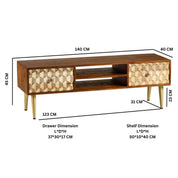 Ennis 140cm Wooden TV Stand