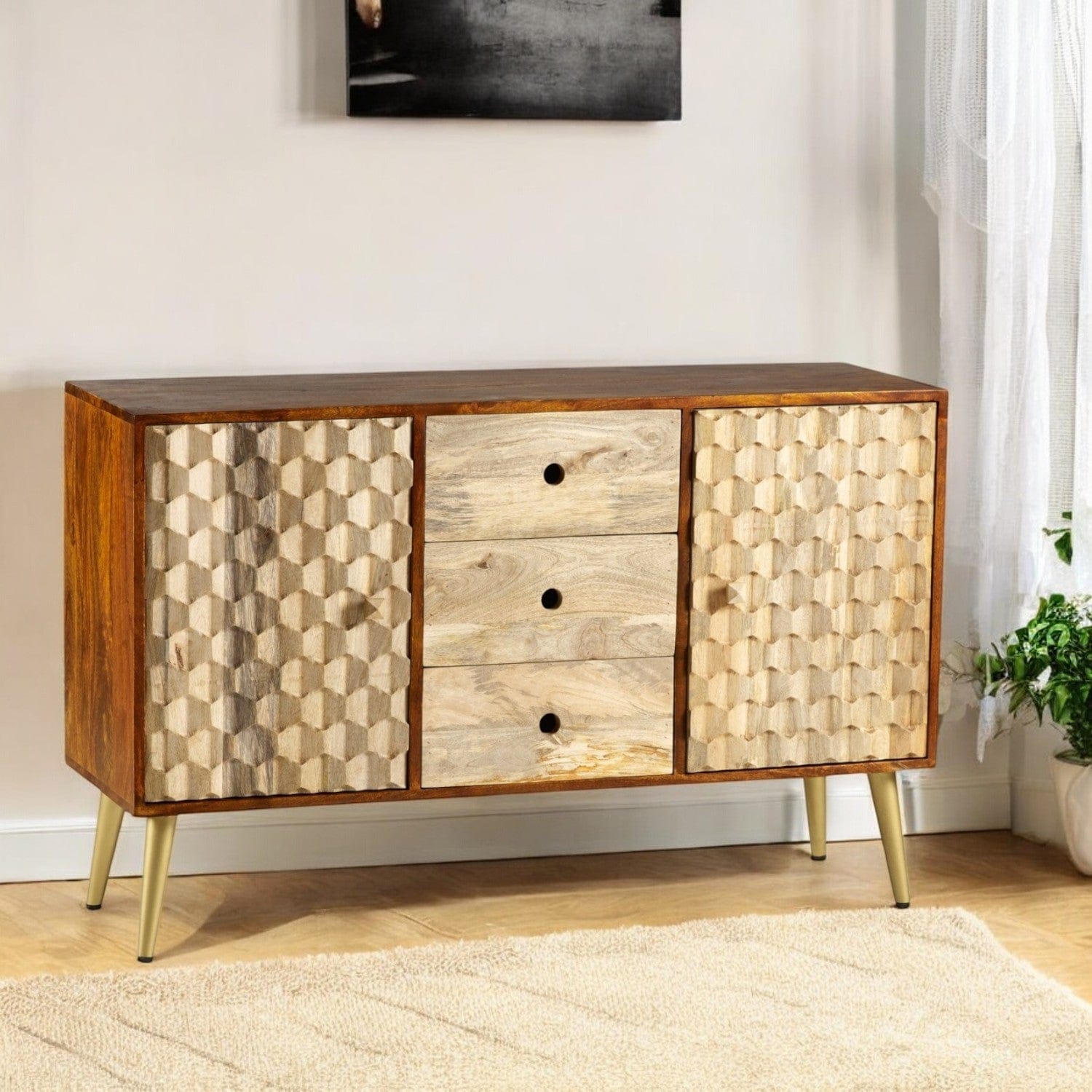 Ennis Wooden 2 Doors & 3 Drawers 130cm Sideboard