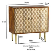 Ennis Wooden 2 Doors 85 cm Sideboard