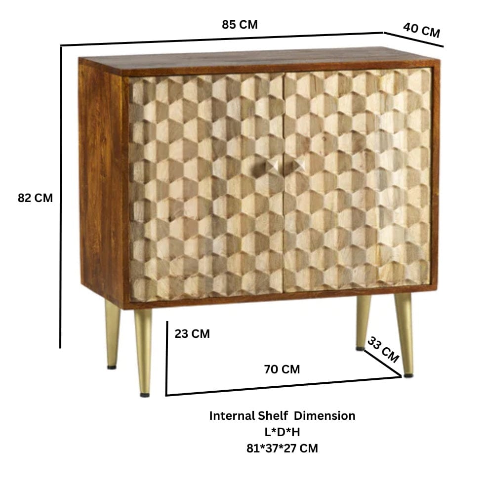 Ennis Wooden 2 Doors 85 cm Sideboard