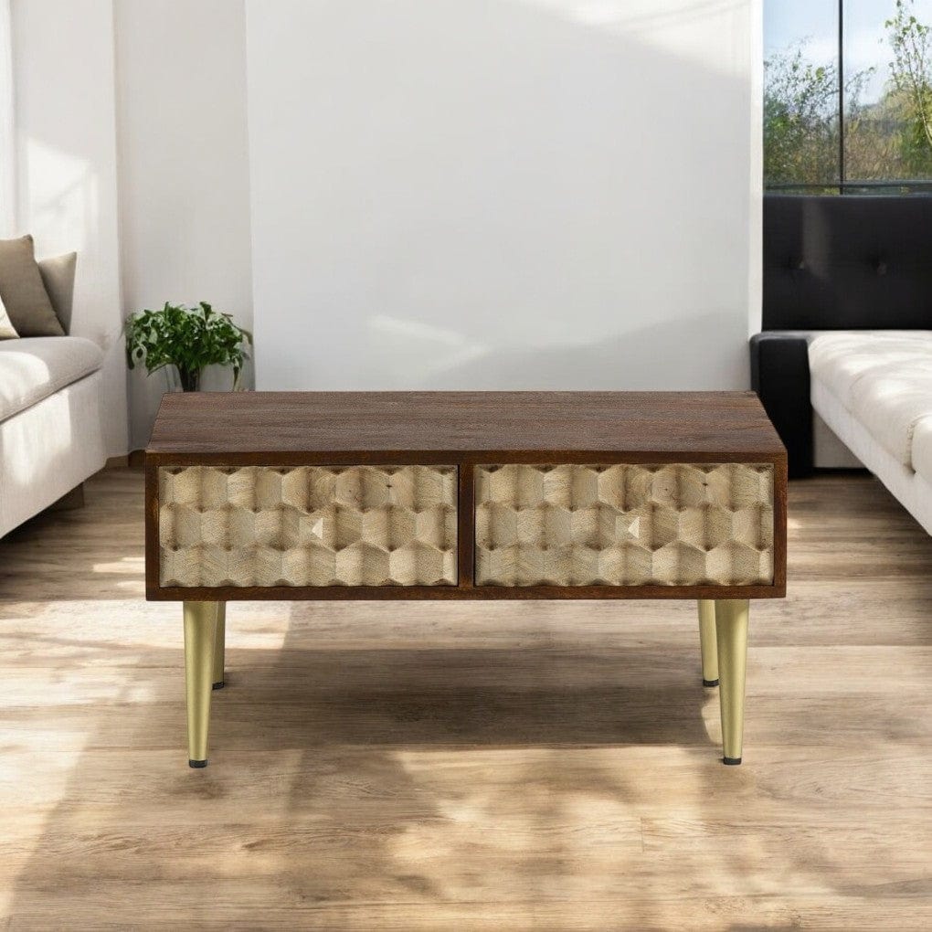 Ennis Wooden 2 Drawer Coffee Table