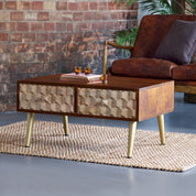 Ennis Wooden 2 Drawer Coffee Table