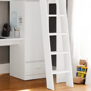 Eva High Sleeper Bed With Desk & Storage