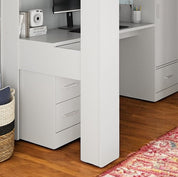 Eva High Sleeper Bed With Desk & Storage