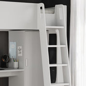 Eva High Sleeper Bed With Desk & Storage