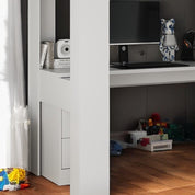 Eva High Sleeper Bed With Desk & Storage