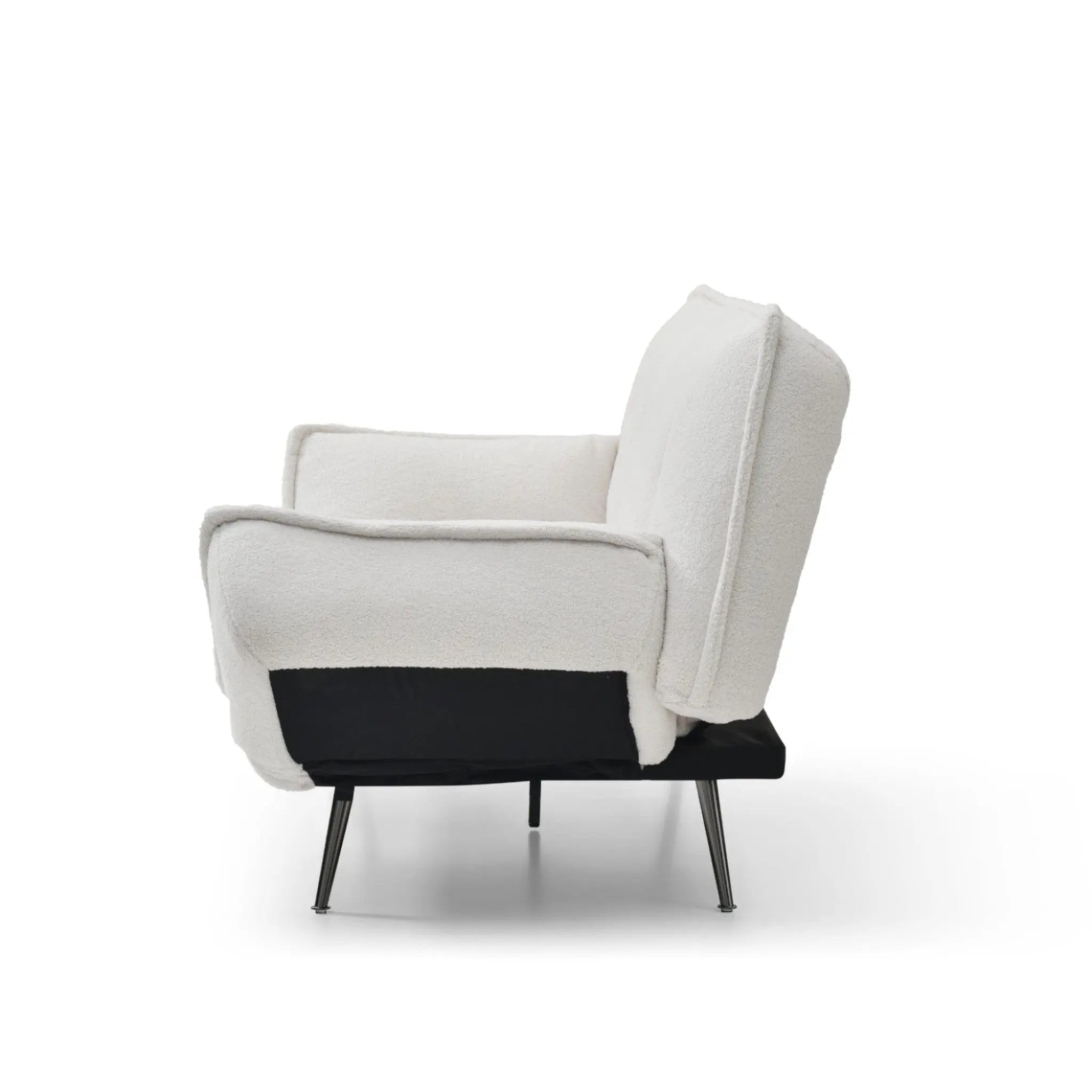 Fowey Boucle Fabric Upholstered Sofa Bed