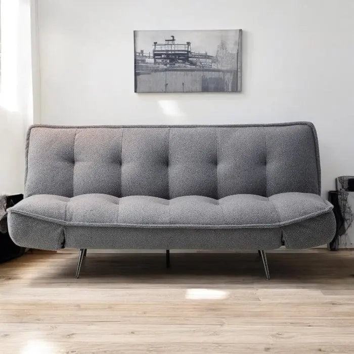 Fowey Boucle Fabric Upholstered Sofa Bed